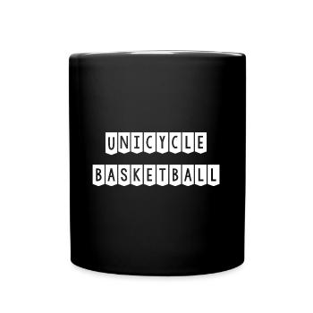 T shirt unicycle basketball - Mug uni - noir - Devant