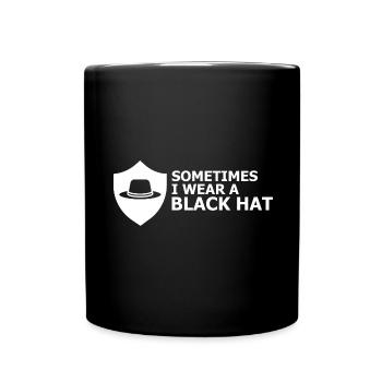Cybersecurity Design for Hackers and Cyber Security - Full Colour Mug - black - Front