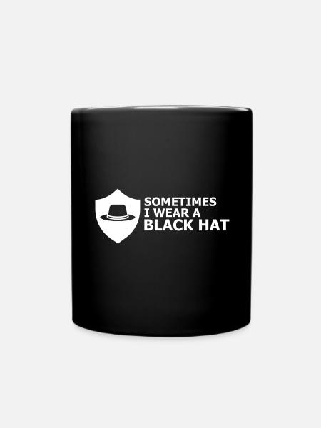 Conception de la cybersécurité pour les pirates informatiques et la cybersécurité - Mug uni - noir