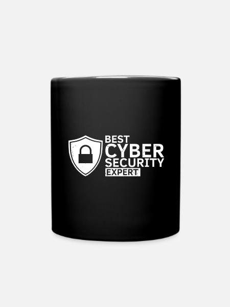 Cyber Security Design für IT Sicherheit und Hacker - Tasse einfarbig - Schwarz