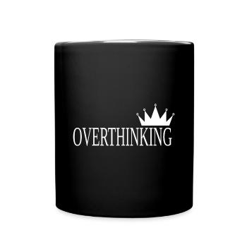 TROP RÉFLÉCHIR - Mug uni - noir - Devant