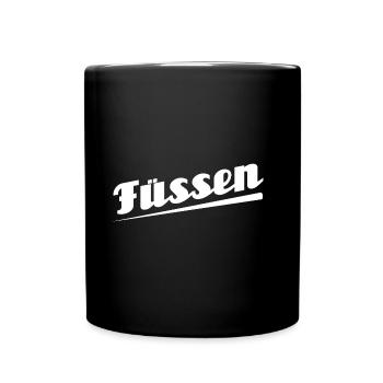 Füssen - Textdesign mit Stadtnamen - Tasse einfarbig - Schwarz - Vorne