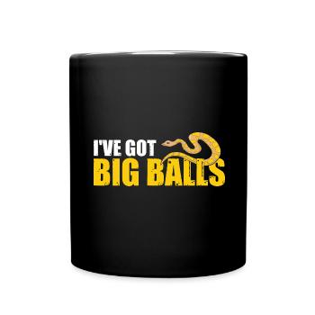King python design for snake lovers - Full Colour Mug - black - Front