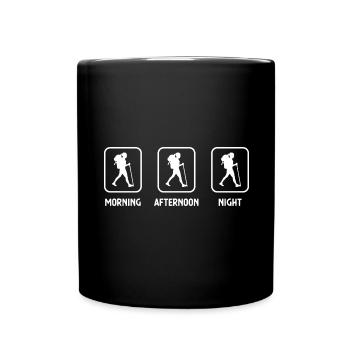 Matin soir et randonnée 1 - (3) - Mug uni - noir - Devant