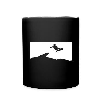 Snowboard - (8) - Mug uni - noir - Devant