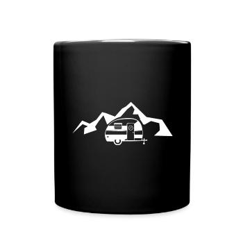 Berg - Karawane - (9) - Tasse einfarbig - Schwarz - Vorne