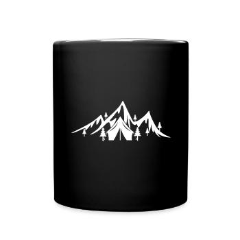 Mountain - Camping - - Full Colour Mug - black - Front