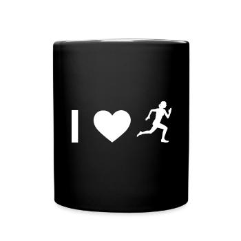 I Heart and Mrs. Running - - Full Colour Mug - black - Front