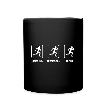 Morning Night and Running 1 - (3) - Full Colour Mug - black - Front