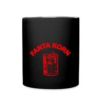 Fanta Korn Logo - Tasse einfarbig - Schwarz - Vorne