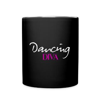 Reine de la diva dansante sur la piste de danse - Mug uni - noir - Devant