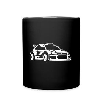 Rallye-Fahrzeug - Tasse einfarbig - Schwarz - Vorne