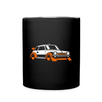 Rallye-Fahrzeug - Tasse einfarbig - Schwarz - Vorne