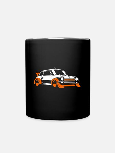 Rallye-Fahrzeug - Tasse einfarbig - Schwarz
