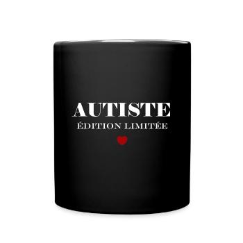 autiste - Mug uni - noir - Devant