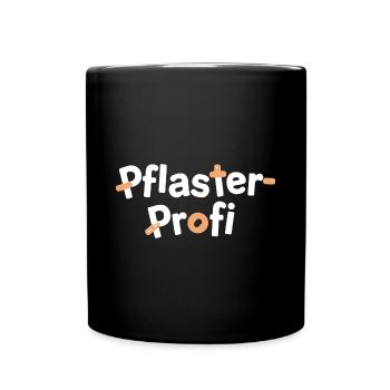 Pflasterprofi Betreuerin Erzieherin Präsent - Tasse einfarbig - Schwarz - Vorne
