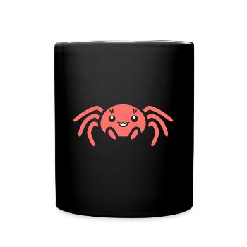 araignée - Mug uni - noir - Devant