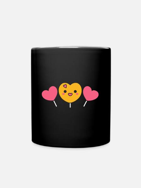 Süßigkeiten - Tasse einfarbig - Schwarz