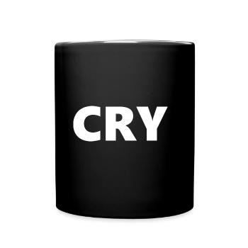Cry - Full Colour Mug - black - Front