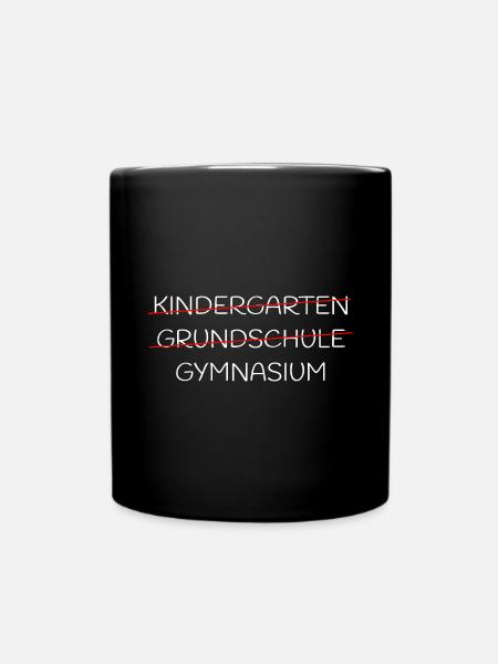 Gymnasium Schule - Tasse einfarbig - Schwarz