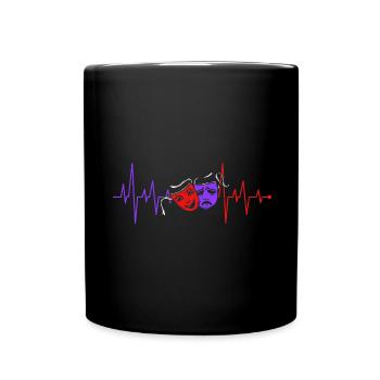 Théâtre Broadway Comédie musicale Actrice de scène Schaus - Mug uni - noir - Devant