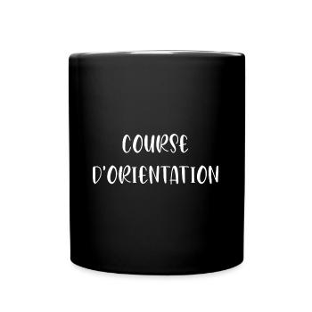 Tshirt Course d'Orientation - Mug uni - noir - Devant