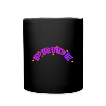 Pride | gay, rainbow, love, lgbtq - Full Colour Mug - black - Front