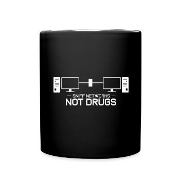 Cyber Security Design for IT Security and Hackers - Full Colour Mug - black - Front