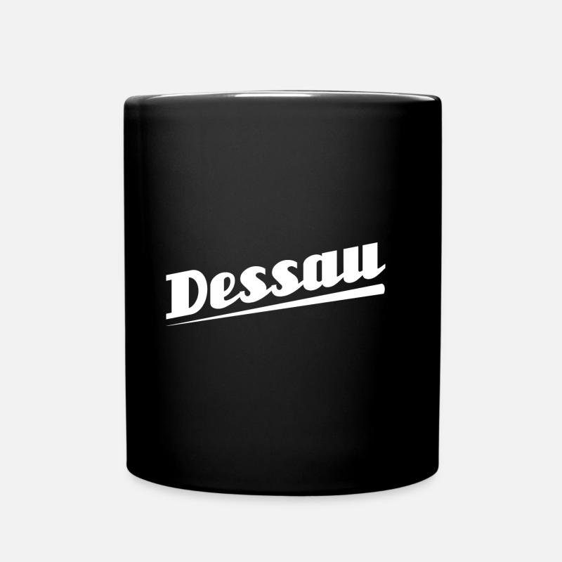Dessau - Textdesign mit Stadtnamen - Tasse einfarbig - Schwarz