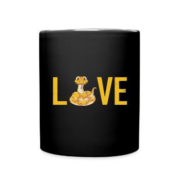 King python design pour les amateurs de serpents - Mug uni - noir - Devant