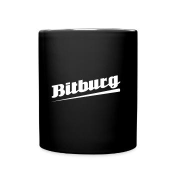 Bitburg - Textdesign mit Stadtnamen - Tasse einfarbig - Schwarz - Vorne
