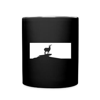 Ziege - (2) - Tasse einfarbig - Schwarz - Vorne