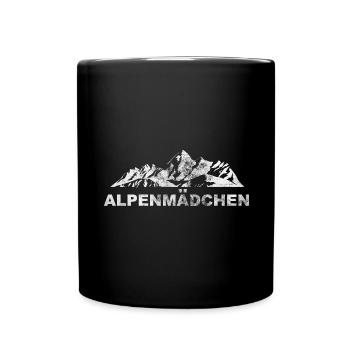 Alpenmadchen - (2) - Tasse einfarbig - Schwarz - Vorne