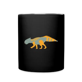 Yamaceratops Dinosaur Dino Kids T-Shirt - Full Colour Mug - black - Front