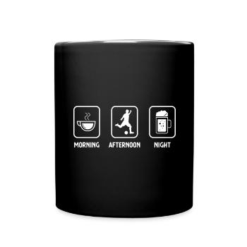 Tomorrow Afternoon Night and Football 1 - (2) - Full Colour Mug - black - Front