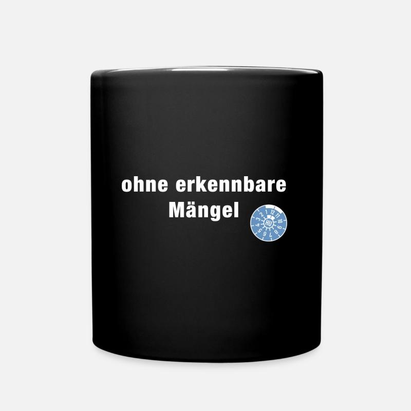 Ohne erkennbare Mängel - HU - Oldtimer - Geschenk - Tasse einfarbig - Schwarz