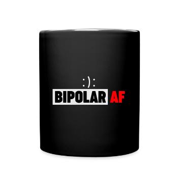 Bipolares Vorhofflimmern Psychische Störung - Tasse einfarbig - Schwarz - Vorne