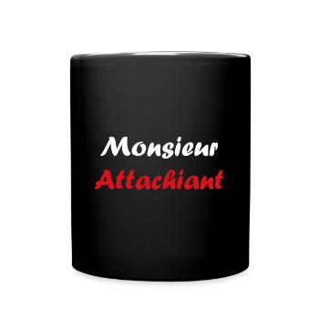 Attachiant - Mug uni - noir - Devant