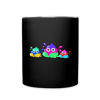 Colorful shit, shit, color, family - Full Colour Mug - black - Front