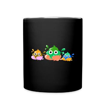 Colorful shit,shit , color, family - Full Colour Mug - black - Front