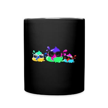 Colorful shit,shit , family,sunglasses - Full Colour Mug - black - Front