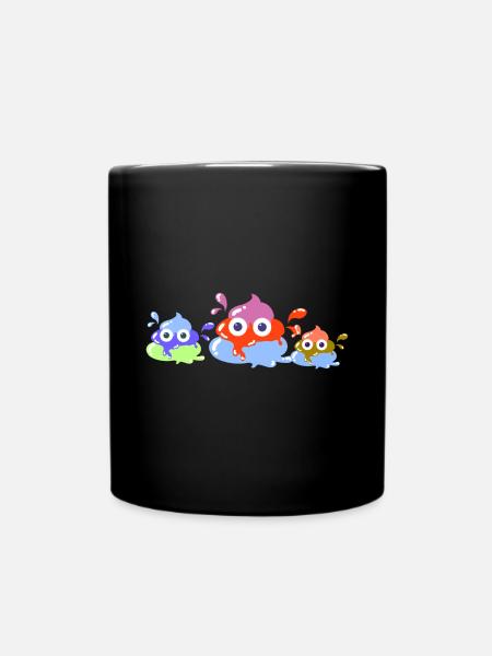 Bunte scheisse,scheisse , Familie,Pastell - Tasse einfarbig - Schwarz