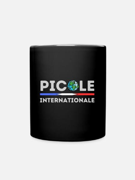 Internationale Picole - Tasse einfarbig - Schwarz