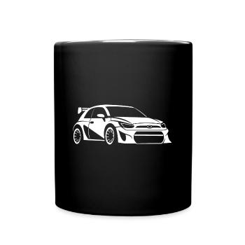 Rallye-Fahrzeug - Tasse einfarbig - Schwarz - Vorne