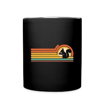 Squirrel Animal - Full Colour Mug - black - Front
