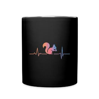 Squirrel Animal - Full Colour Mug - black - Front