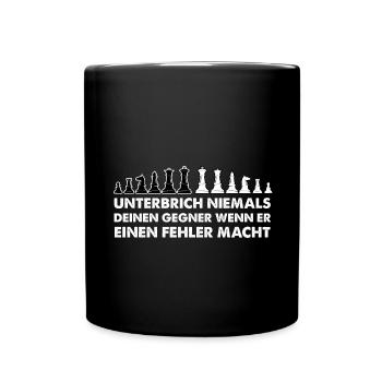 Drôle de dire joueur d'échecs cadeau d'échecs - Mug uni - noir - Devant