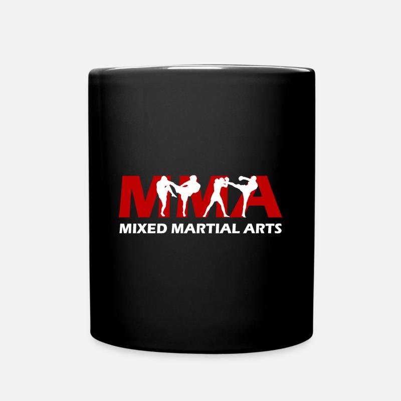 MMA Mixed Martial Arts - Tasse einfarbig - Schwarz