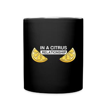 Zitronen Design Limonaden Stand Boss Lemon Verkauf - Tasse einfarbig - Schwarz - Vorne