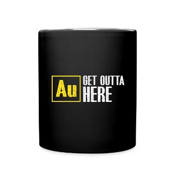 Gold Digger Gold Panning Gold Mining Designs - Full Colour Mug - black - Front